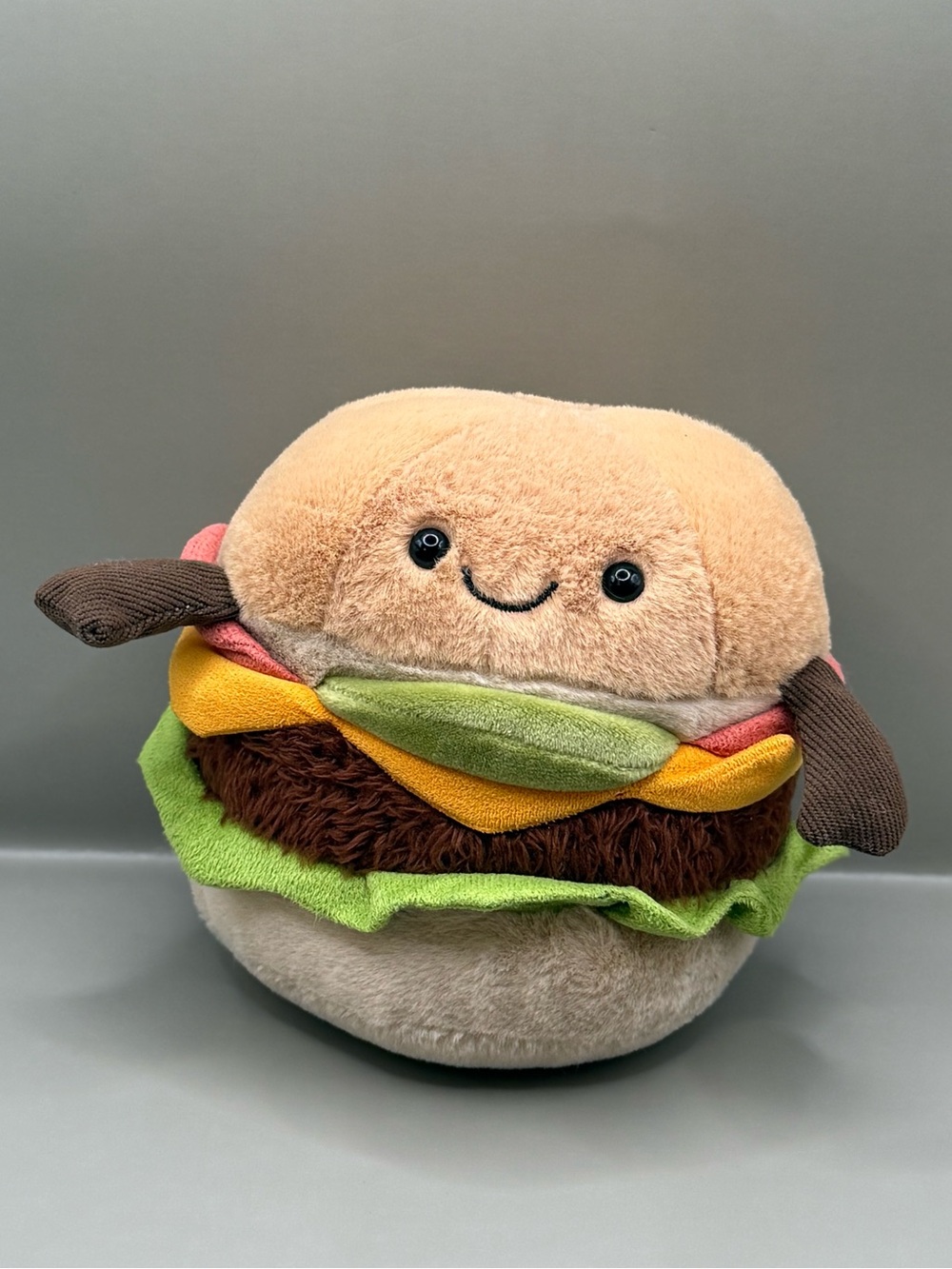 Jellycat Amusables Burger Plush Stuffed Animals READ